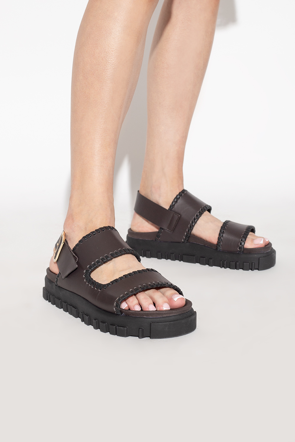 SIYAZU ■ SIAC3046 Cowhide Wood Goop Sandals サンダル Leather bondage-style sandal boots - SchaferandweinerShops